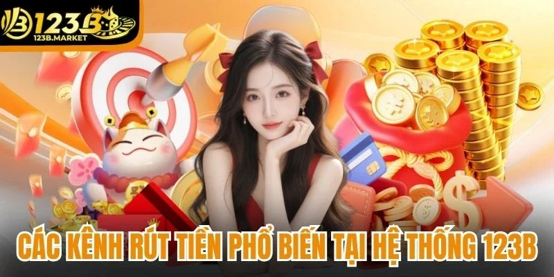Các kênh rút tiền phổ biến tại hệ thống 123B