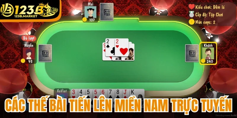 Các thế bài tiến lên miền Nam trực tuyến