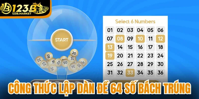 Công thức lập dàn đề 64 số bách phát bách trúng